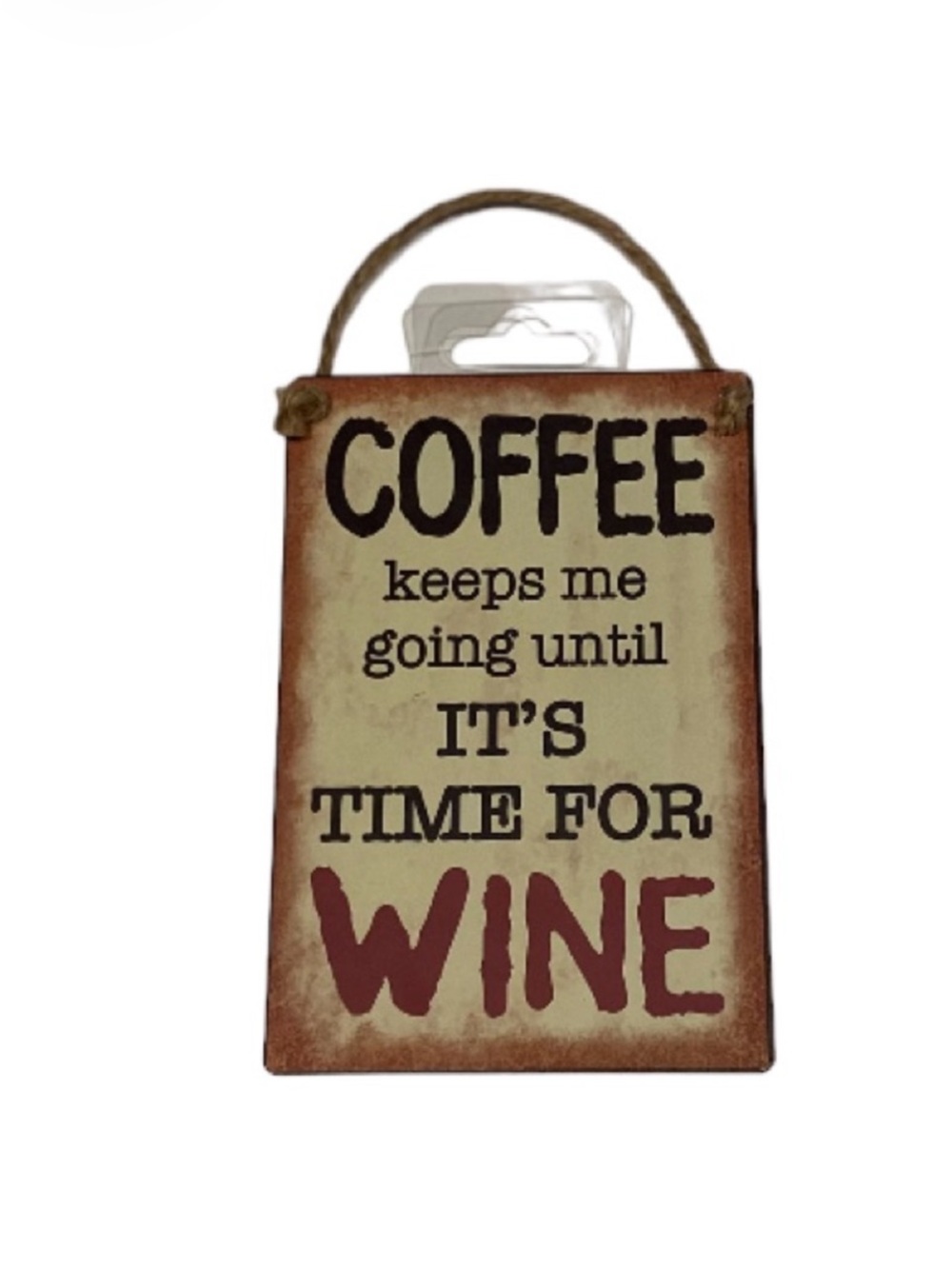 GANZ Lightweight Metal Funny Sign Coffee Bar Kitchen Decor NEW